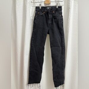Re/Done High Waisted Dark Jeans